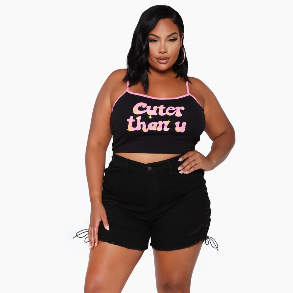 Fashion Nova Cuter Than You Crop Top